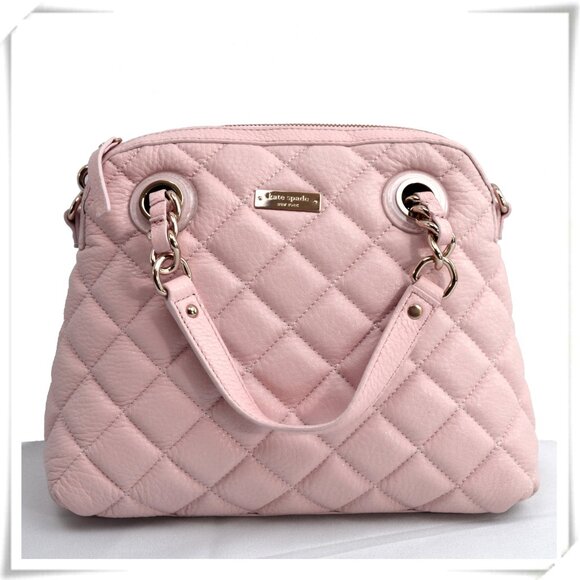 Kate Spade Small Georgina Gold Coast Satchel Cross-body Bag in Ballet Slipper - Picture 1 of 15